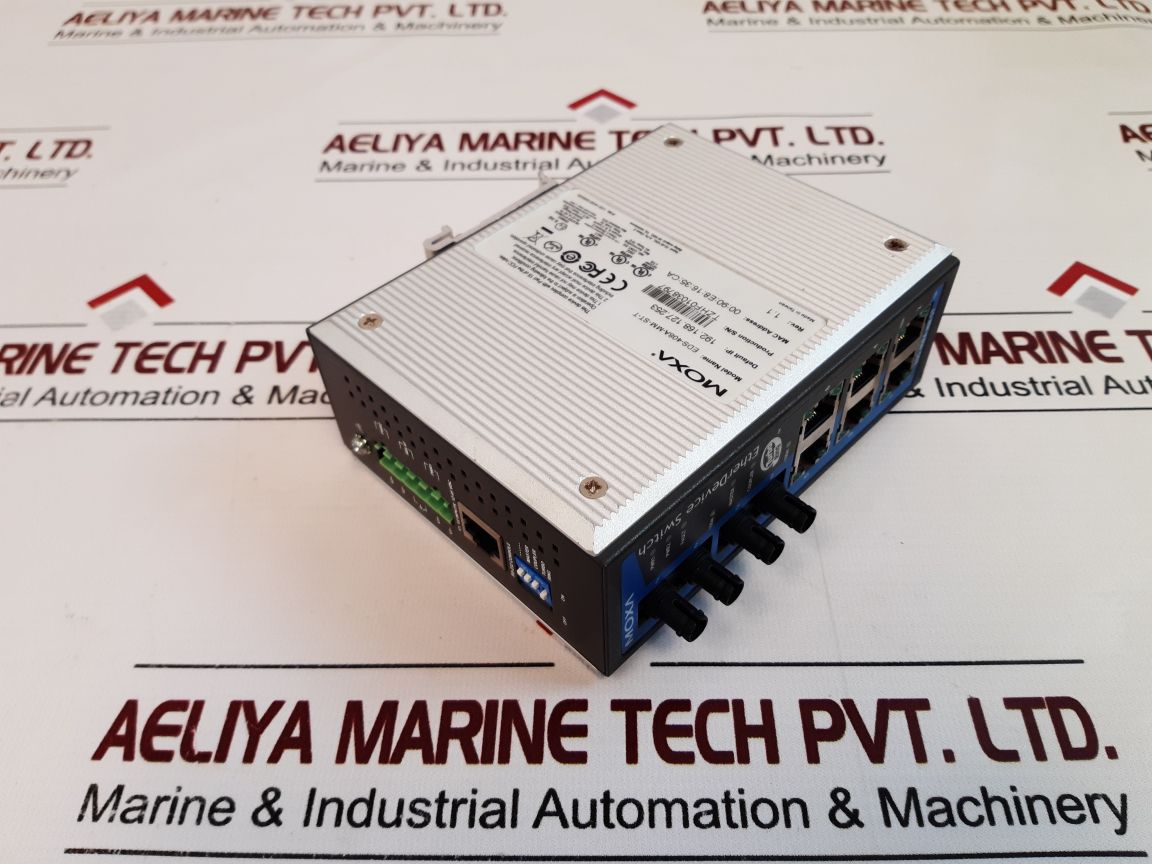 Moxa Eds-408A-mm-st-t Industrial Ethernet Switch Rev 1.1 -40°C Tamb 75°C