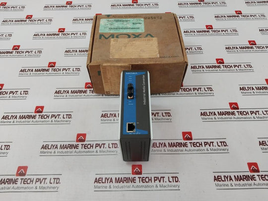 Moxa Imc-101-m-st-t Ethernet To Fiber Media Converter Rev: 2.3
