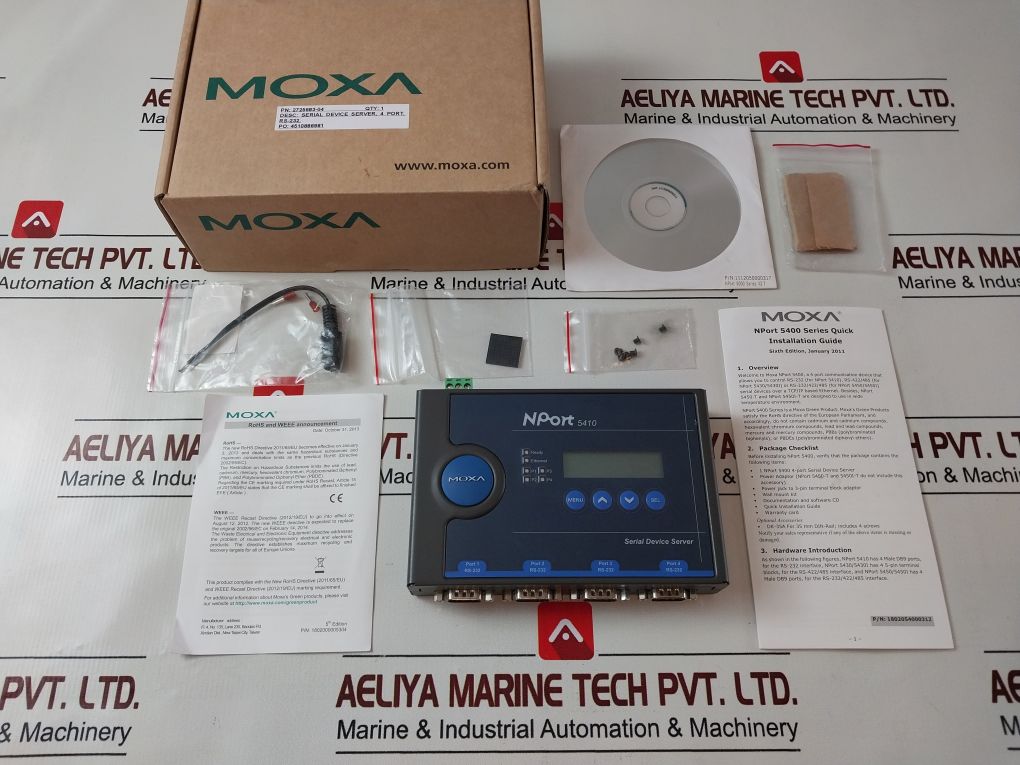 Moxa Nport 5410 4 Port Serial Device Server
