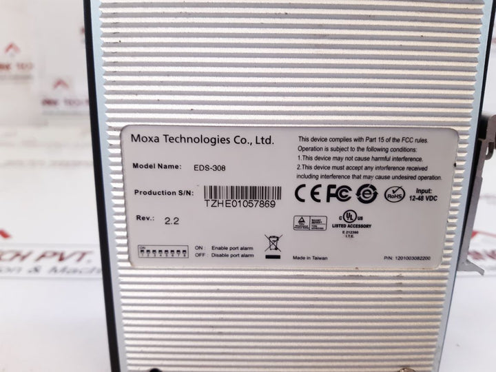 Moxa Technologies Eds-308 Etherdevice Switch Rev.2.2
