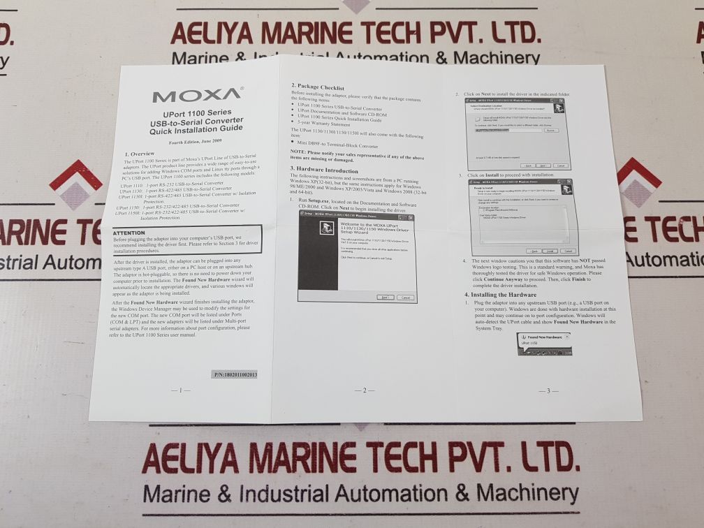 MOXA UPort 1110-1 Port RS-232 USB to Serial Converter MOXA UPort 1110-1 Port RS-232 USB to Serial Converter