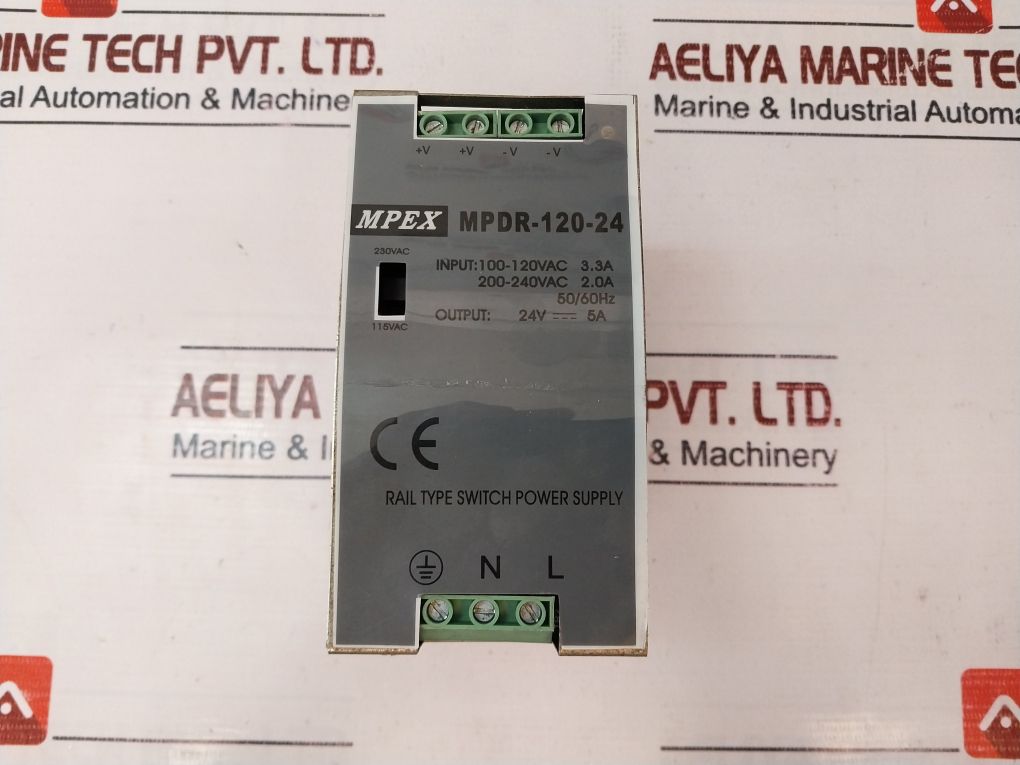 Mpex Mpdr-120-24 Switch Power Supply 100-120 Vac 3.3A