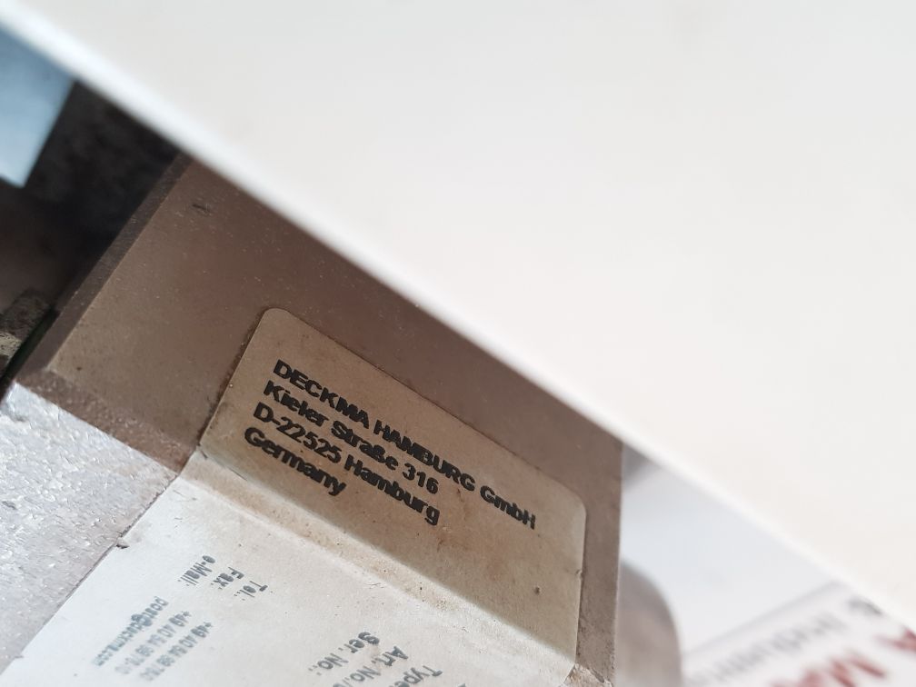 Deckma Hamburg Omd-2005 Bilge Alarm Oil Content Meter