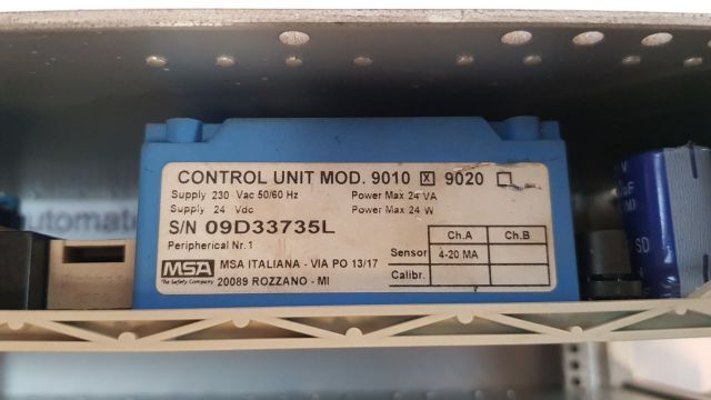 Msa Italiana 9010 Gas Detector Control Unit