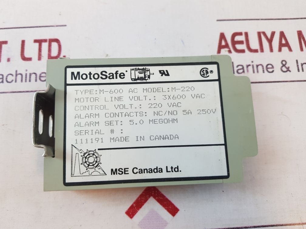 Marine safe electronics m-600 insulation fault relay m-220