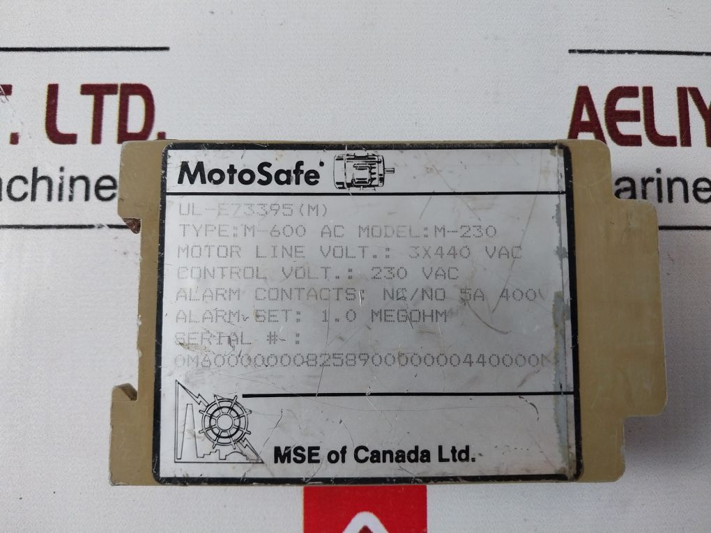 Mse Motosafe M-230 M-600 Ac
