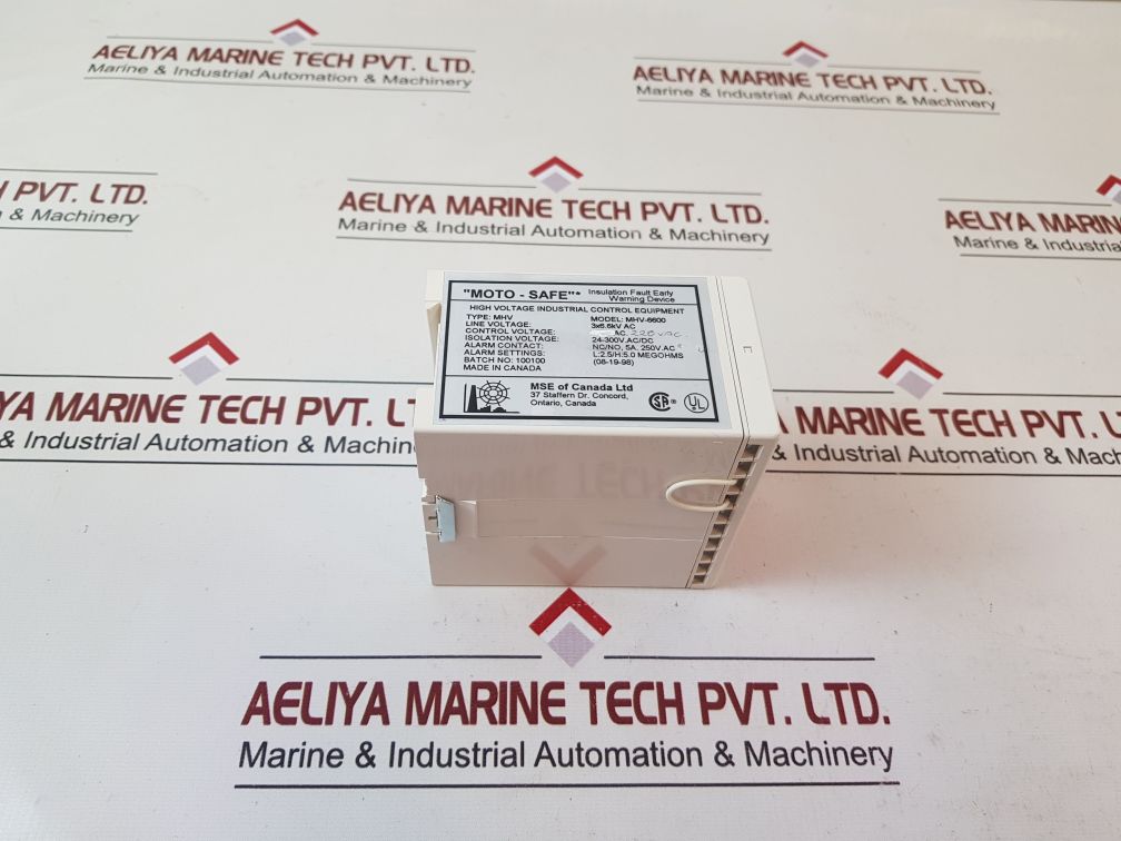 Mse Of Canada Mhv-6600 Insulation Fault Detector