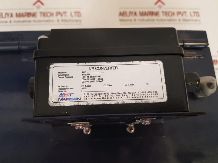 Mst Marsen V Con Valve Operating Viewer 100-240Vac 50-60Hz