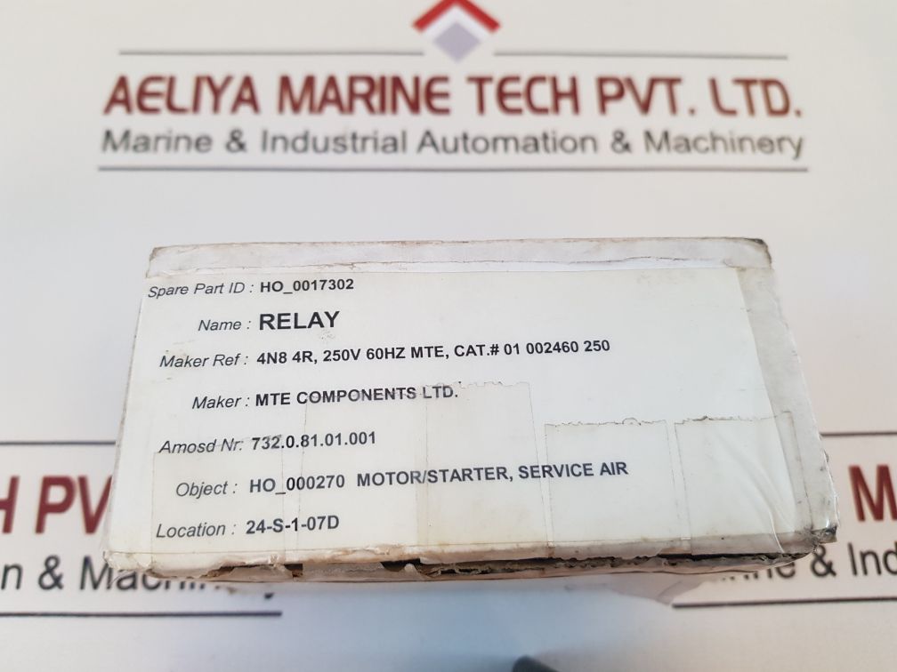 Mte 4N8 4R Relay 250V,60Hz 