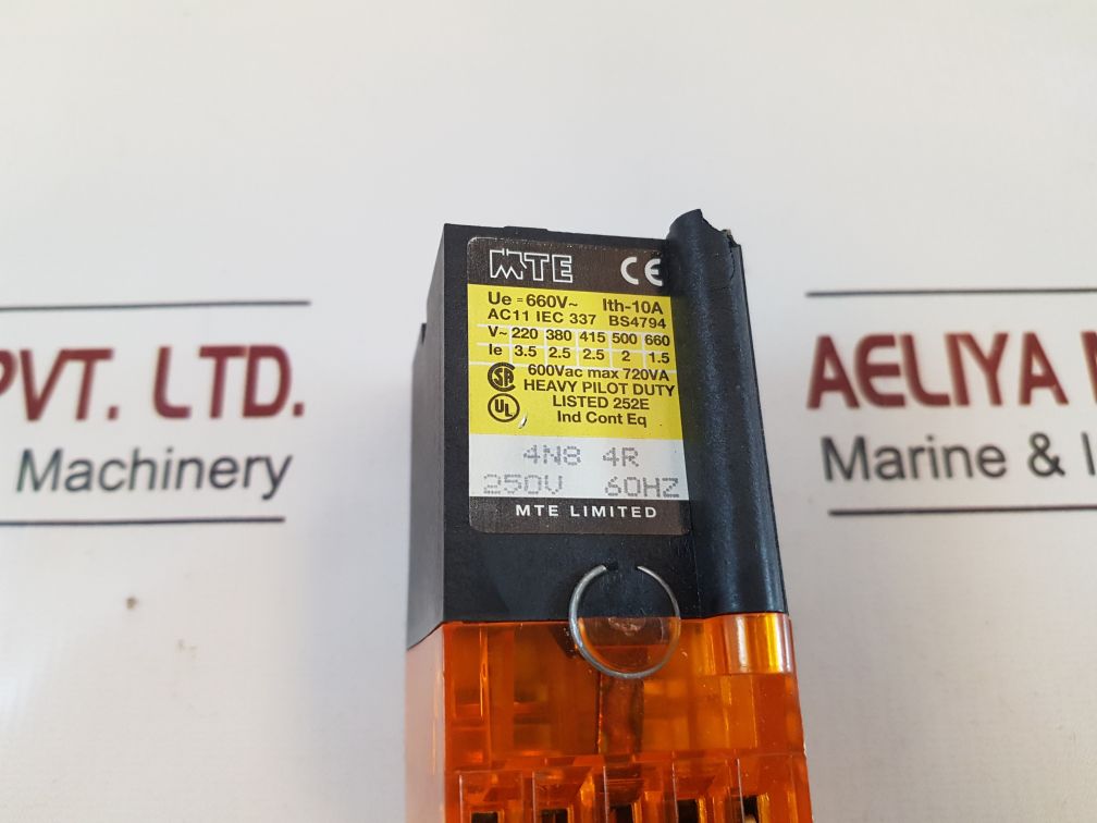 Mte 4N8 4R Relay 250V,60Hz 