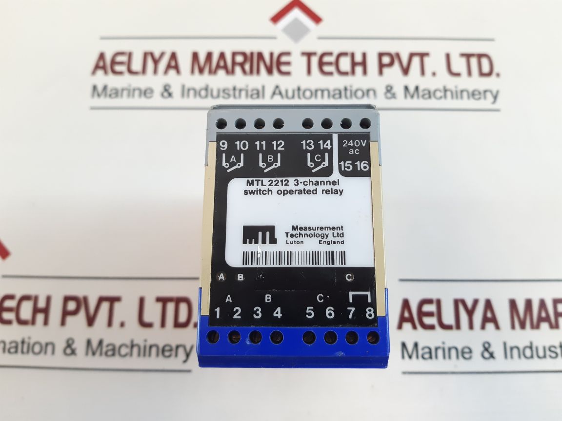 Measurement Technology 2212 3-channel Switch Operated Relay Ex 802206