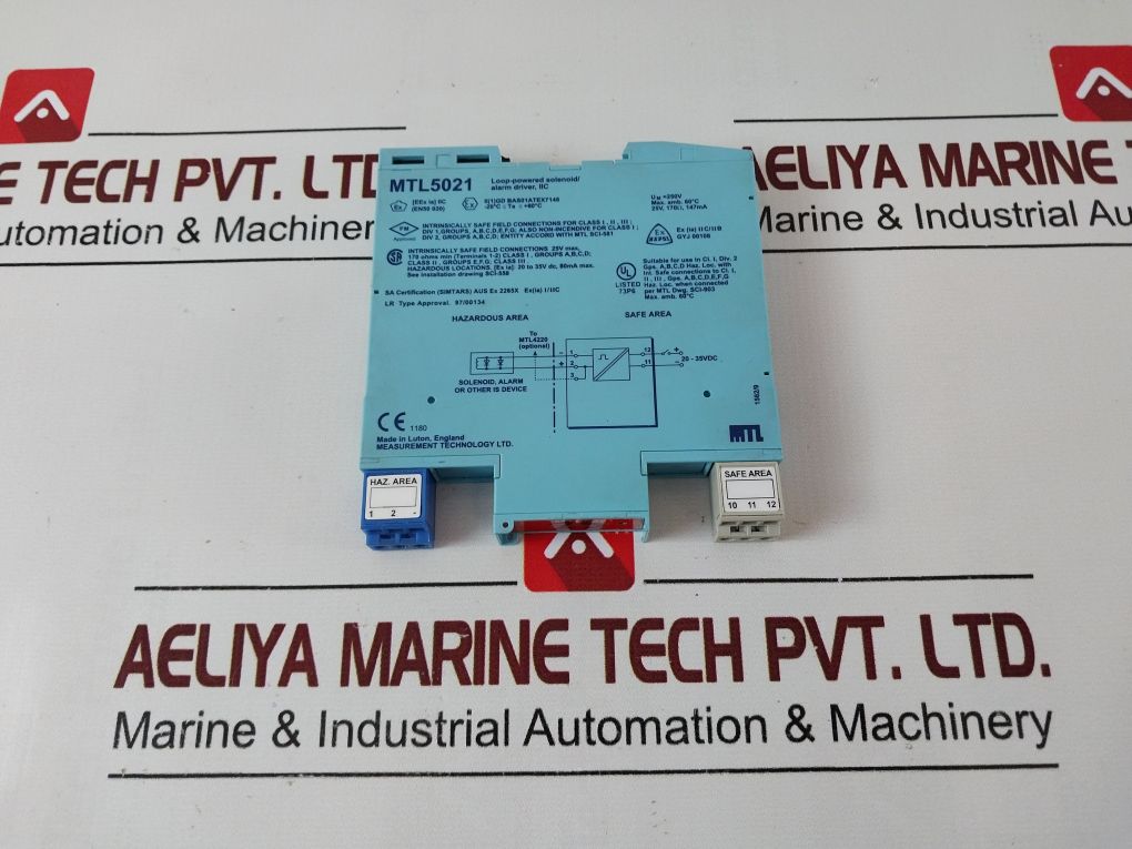 Mtl 5021 Loop-powered Solenoid/ Alarm Driver 25V, 170ω, 147Ma