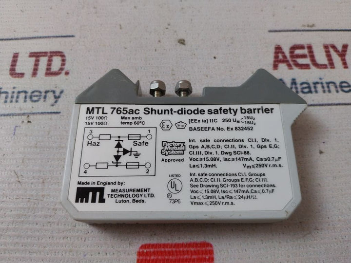 Mtl 765Ac Shunt-diode Safety Barrier 15V