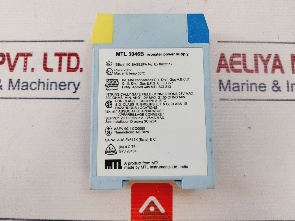 Mtl Instruments Mtl3046B Repeater Power Supply 200Ma
