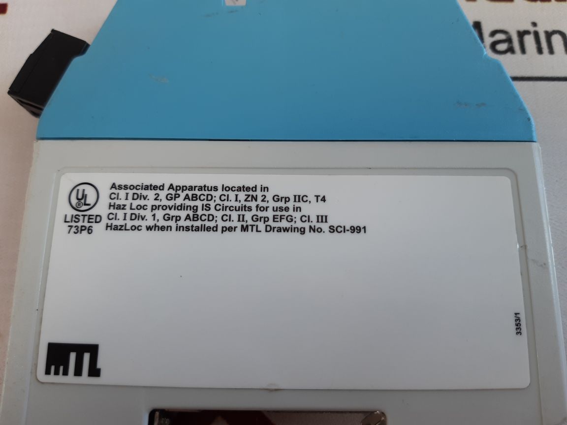 Mtl Instruments Mtl7758+ Shunt-diode Safety Barrier