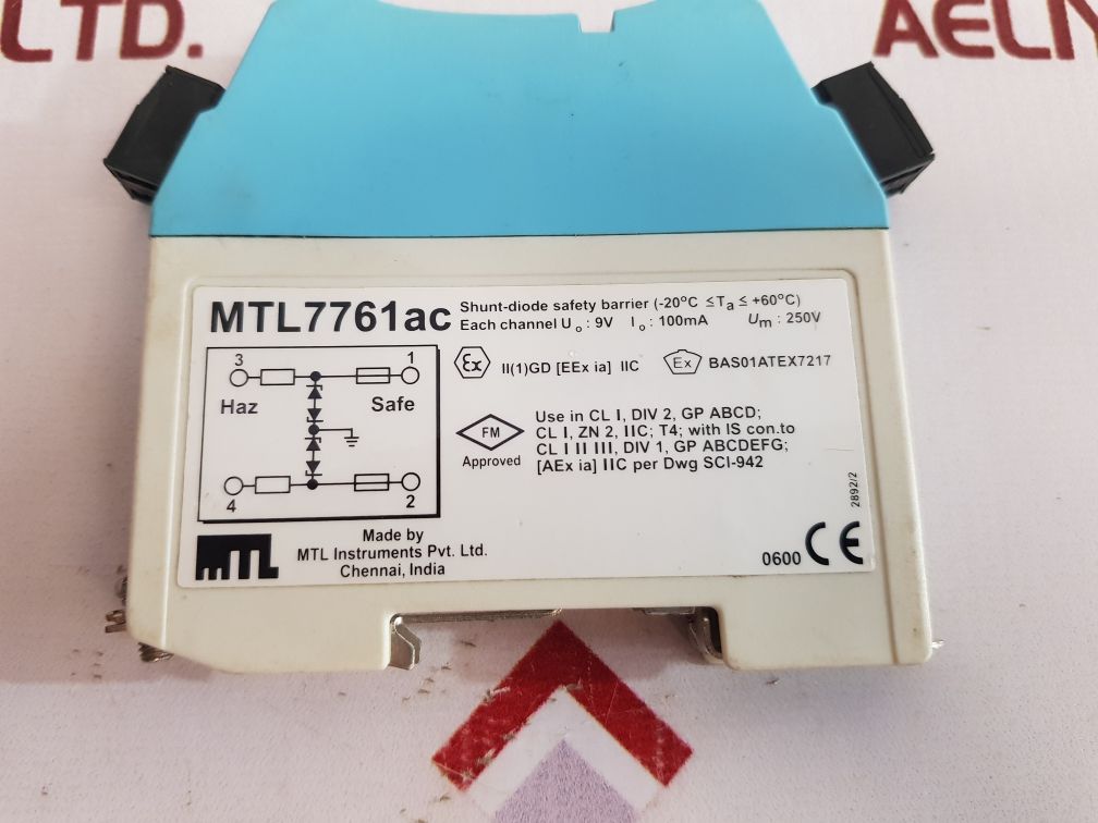 Mtl Instruments Mtl7761Ac Shut-diode Safety Barrier Used