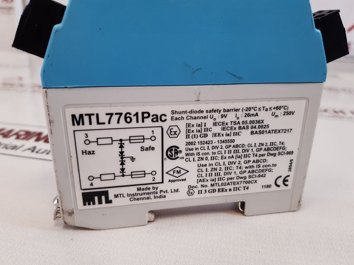 Mtl Instruments Mtl7761Pac Shunt-diode Safety Barrier