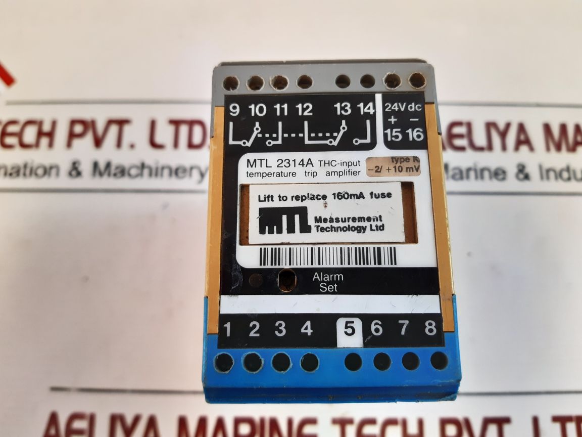 Measurement Technology Mtl 2314A Thc-input Temperature Trip Amplifier