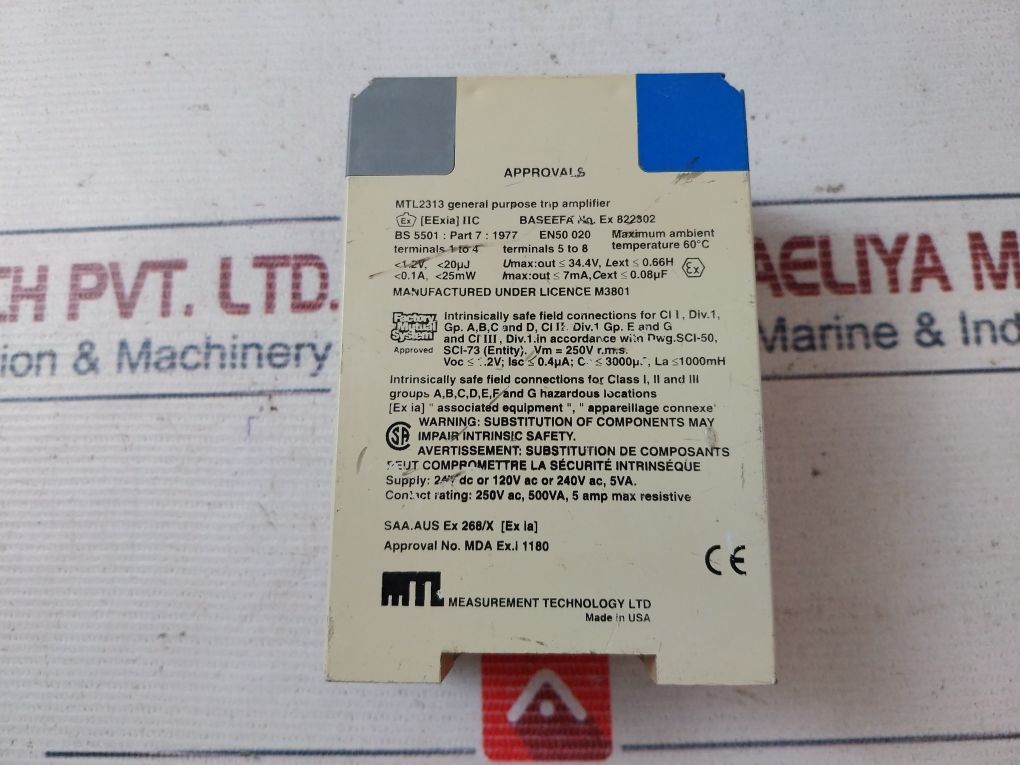 Mtl Mtl2313A General-purpose Trip Amplifier