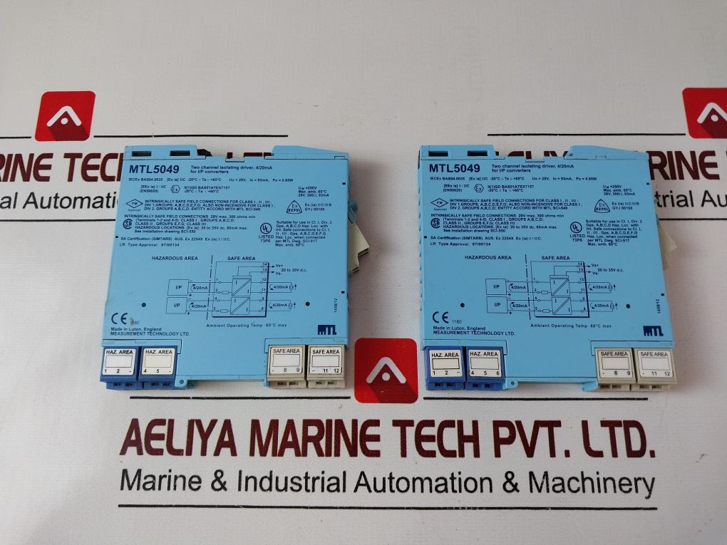 Mtl Mtl5049 Two Channel Isolating Driver 4/20Ma