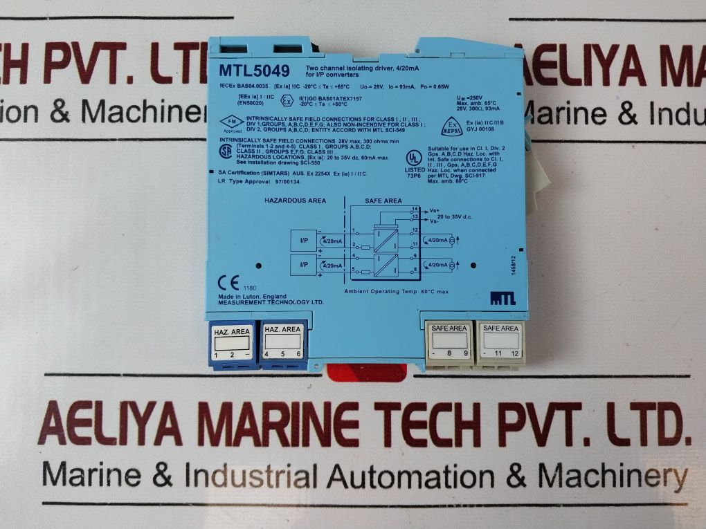 Mtl Mtl5049 Two Channel Isolating Driver 4/20Ma