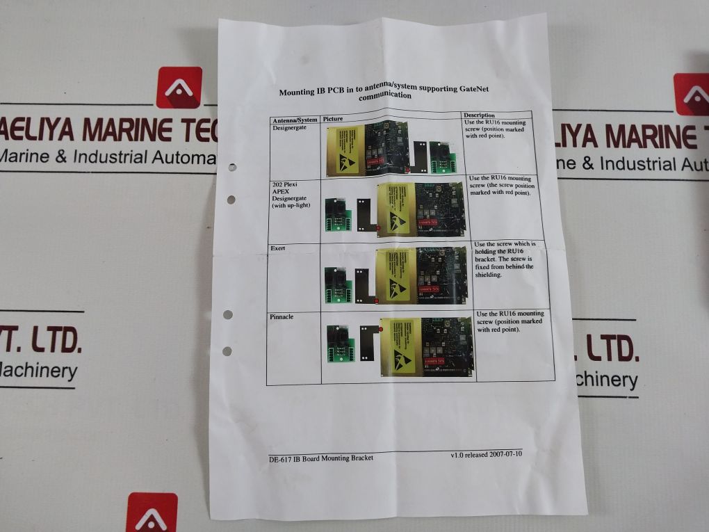 Mu03-01 94V-0 Mounting Ib Pcb Set
