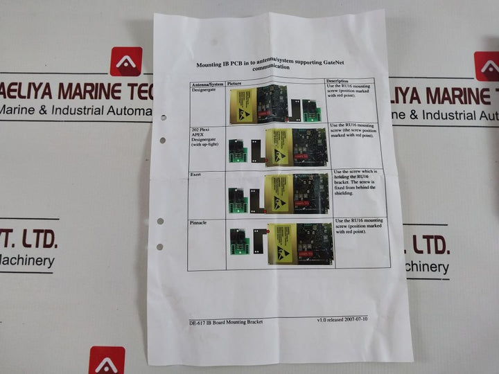 Mu03-01 94V-0 Mounting Ib Pcb Set