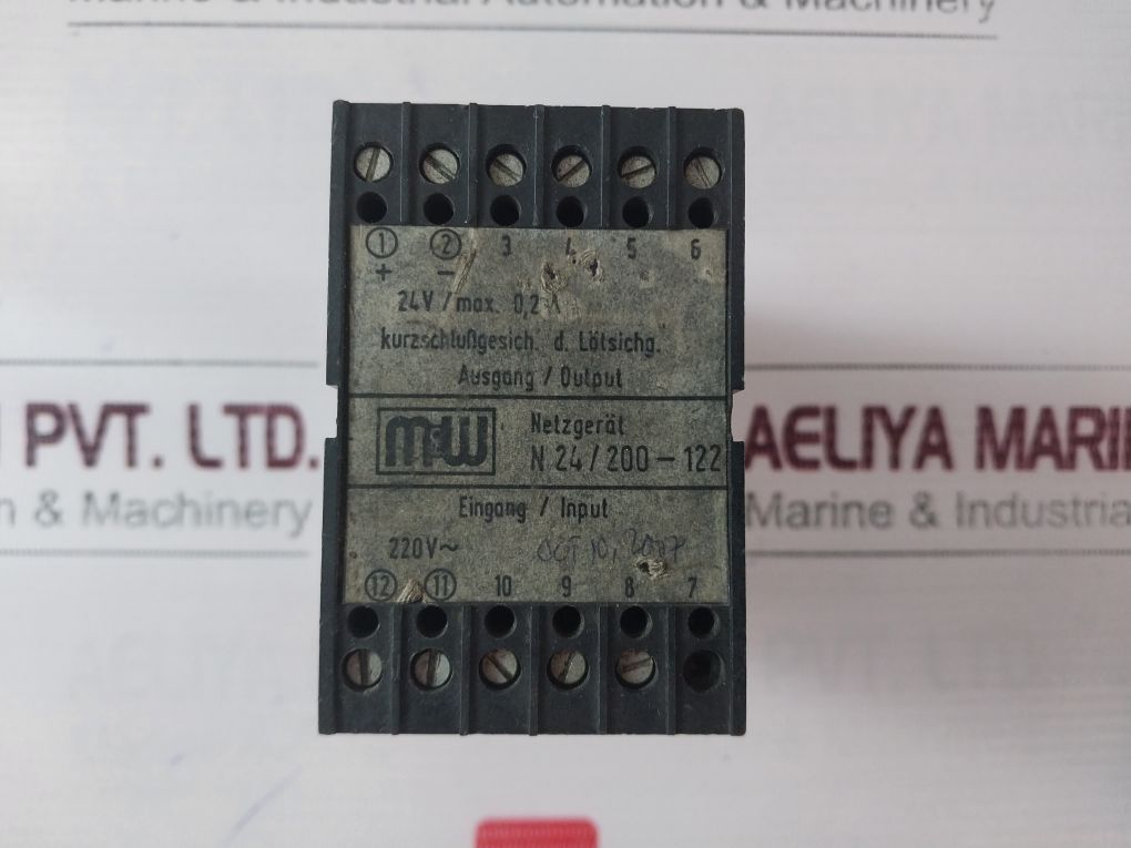 Muller & Weigert N 24/200-122 Short Circuit Protection 220V Ac