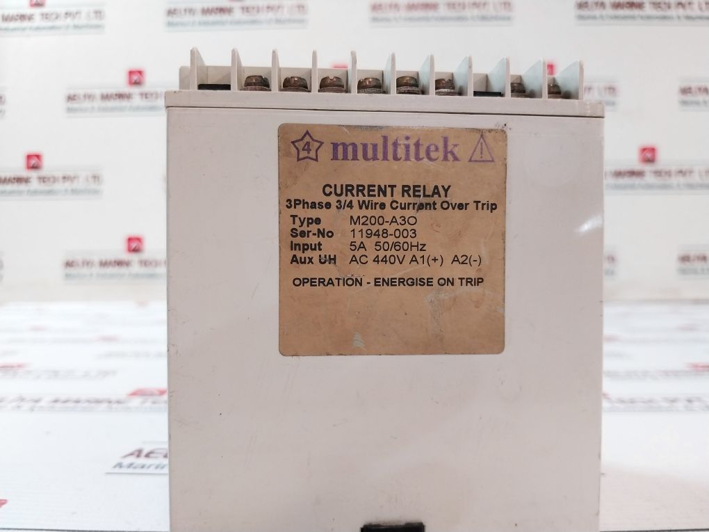 Multitek M200-a3O 3 Phase Current Relay 5A 50/60Hz Ac440V