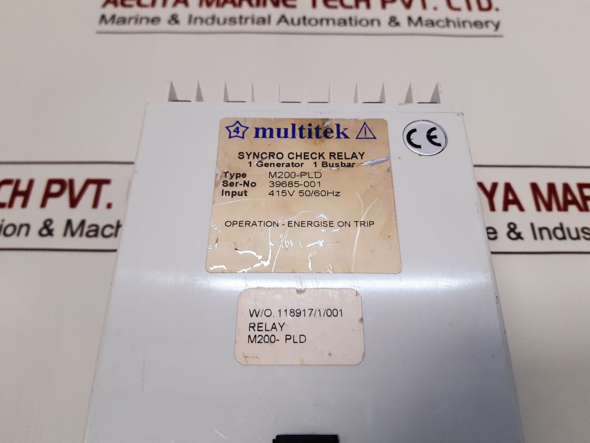Multitek M200-pld Syncro Check Relay 415V 50/60Hz