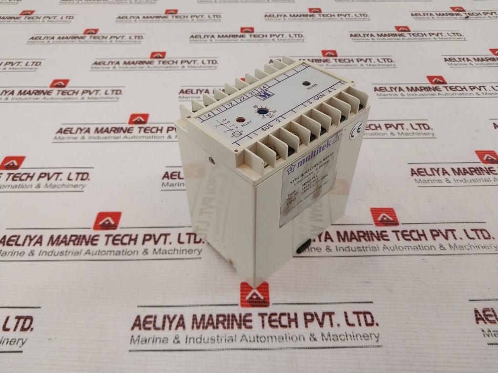 Multitek Relay Multitek M200-pll Synchro Check Relay 230V L-l 50/60Hz – Aeliya Marine Tech