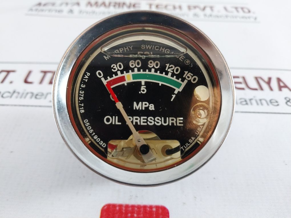 Murphy 100002493 Oil Pressure Gauge 0-150 Psi