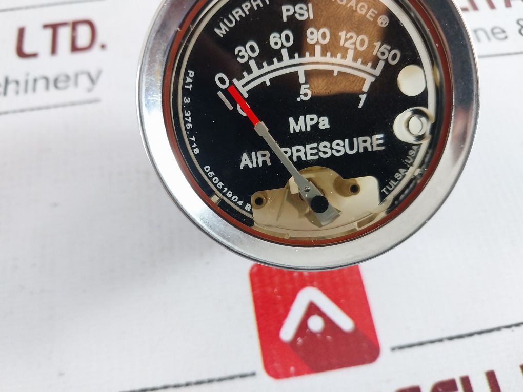 Murphy 100002680 Air Pressure Gauge 0 To 150 Psi