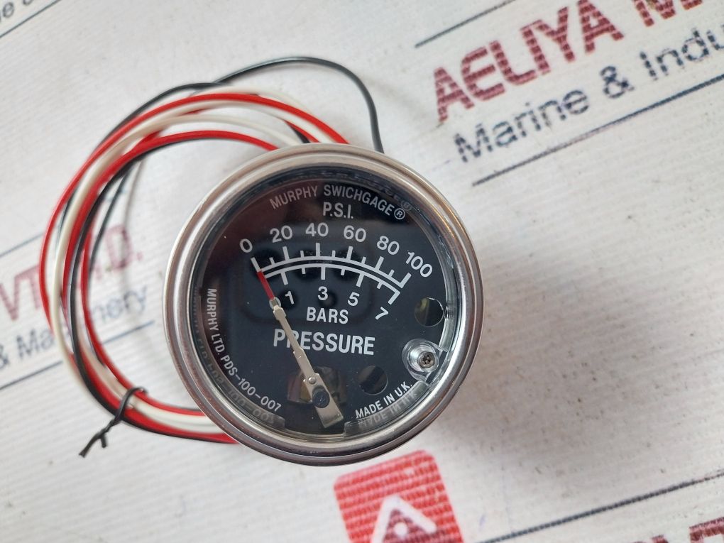 Murphy 92721422 Pressure Gauge 0-7 Bars