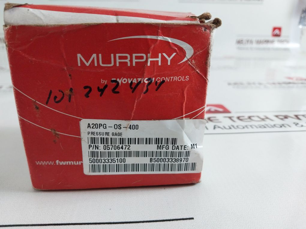 Murphy 05706472 A20Pg-os-400 Pressure Gauge 0-400 Psi