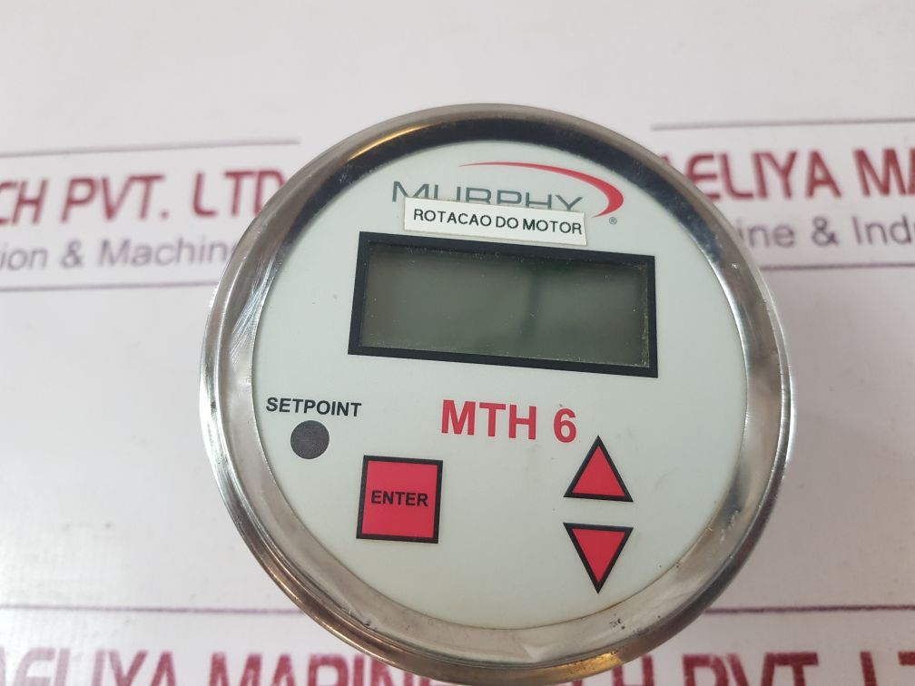 Murphy Mth 6 Digital Tachometer And Hourmeter 8-40 V Dc