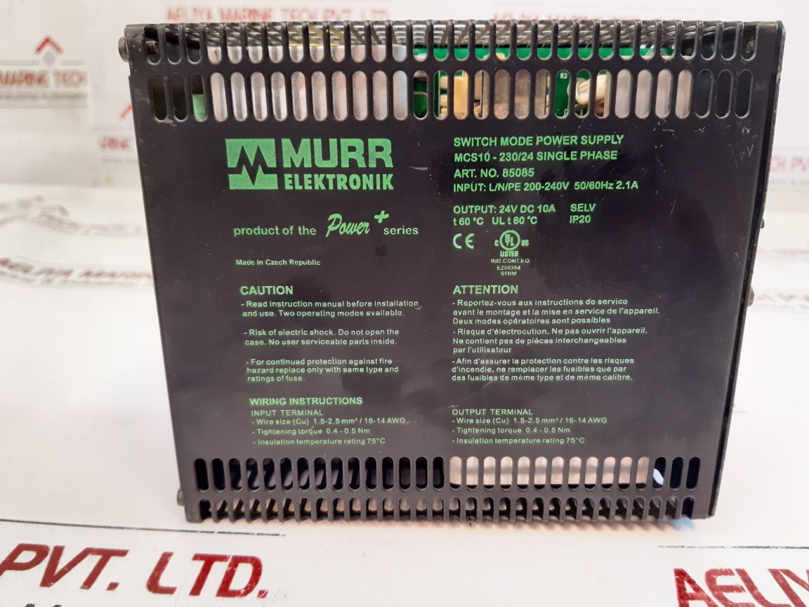 Murr Elektronik Mcs10-23024 Switch Mode Power Supply 85085