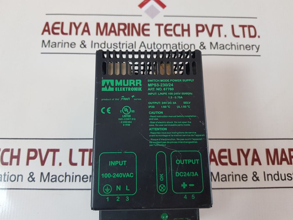 Murr Elektronik Mps3-230/24 Switch Mode Power Supply 87760