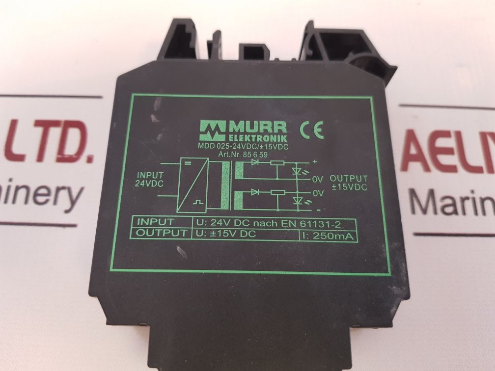 Murr Mdd 025-24Vdc/±15Vdc Power Converter Module 85 6 59