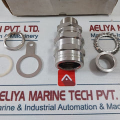 N.Asp I-20090 Brass Cable Gland M32 Nickel Finished Kit
