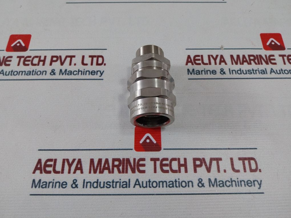 N.Asp I-20090 Brass Cable Gland M32 Nickel Finished Kit