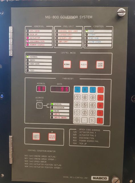 Nabco Mg-800 Governor System Kb501-01 Board Mcg Control Unit
