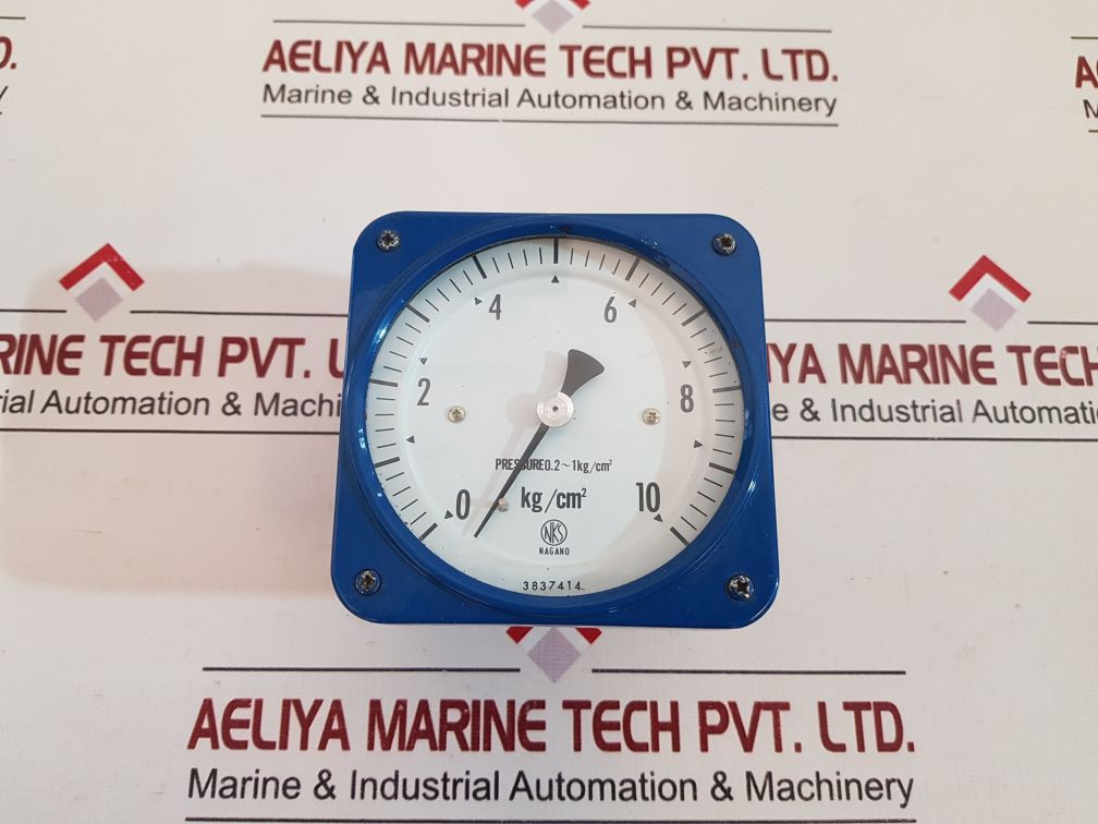 Nagano 3837414 Pressure Gauge 0-10 Kg/Cm2