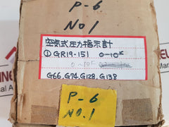 Nagano 3837414 Pressure Gauge 0-10 Kg/Cm2