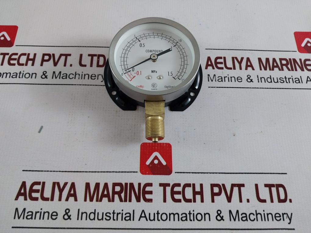 Nagano Keiki 7103 Compound Gauge 76 (Cmhg) To 15 (Kgf/Cm2)