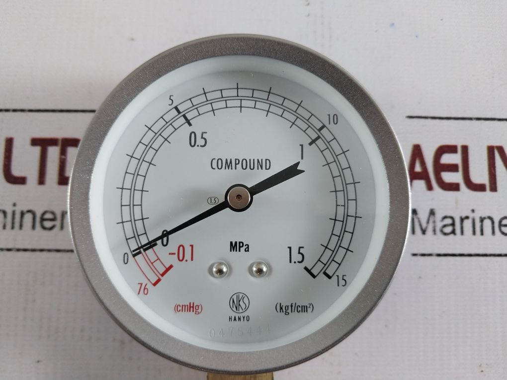 Nagano Keiki 7103 Compound Gauge 76 (Cmhg) To 15 (Kgf/Cm2)