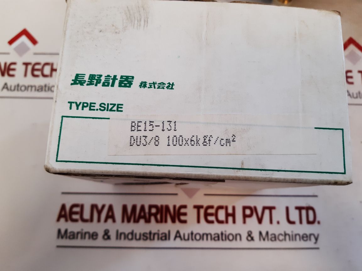 Nagano Keiki Be15-131 Pressure Sensor Switch Gauge 0-6 Kgf/Cm2