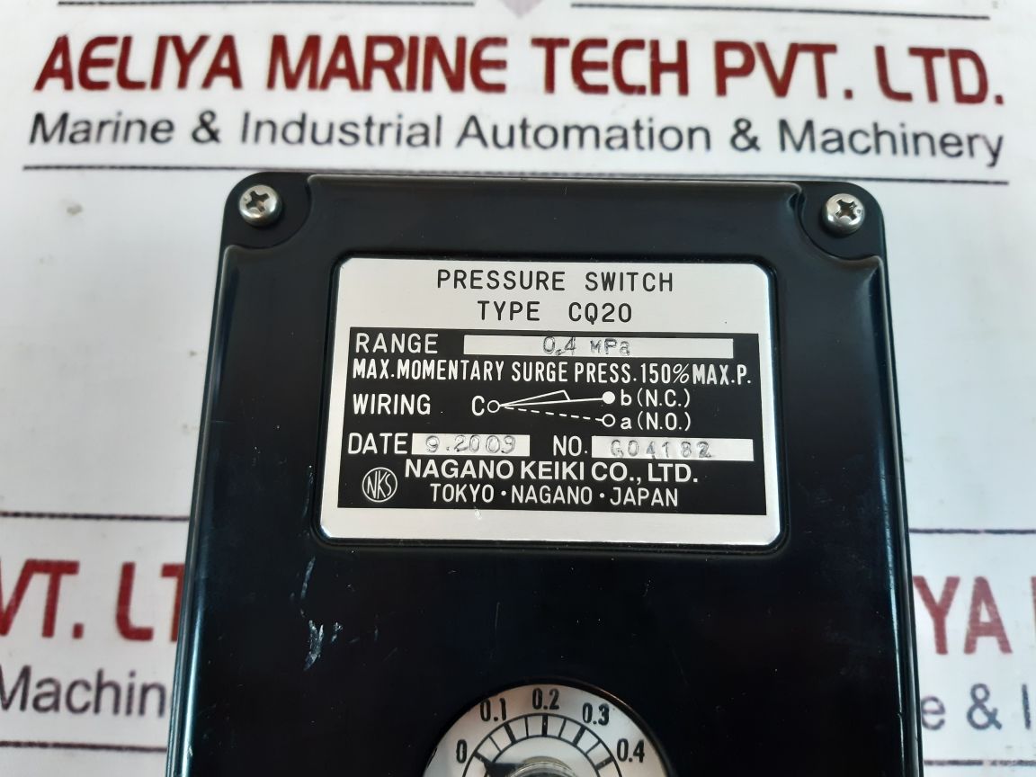 Nagano Keiki Cq20 Pressure Switch