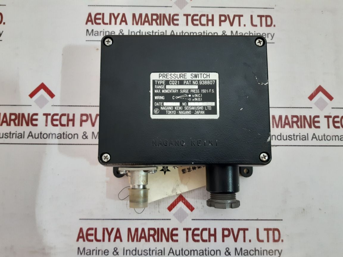 Nagano Keiki Cq21 Pressure Switch 938807