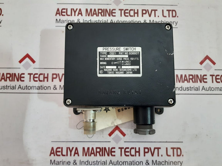 Nagano Keiki Cq21 Pressure Switch 938807